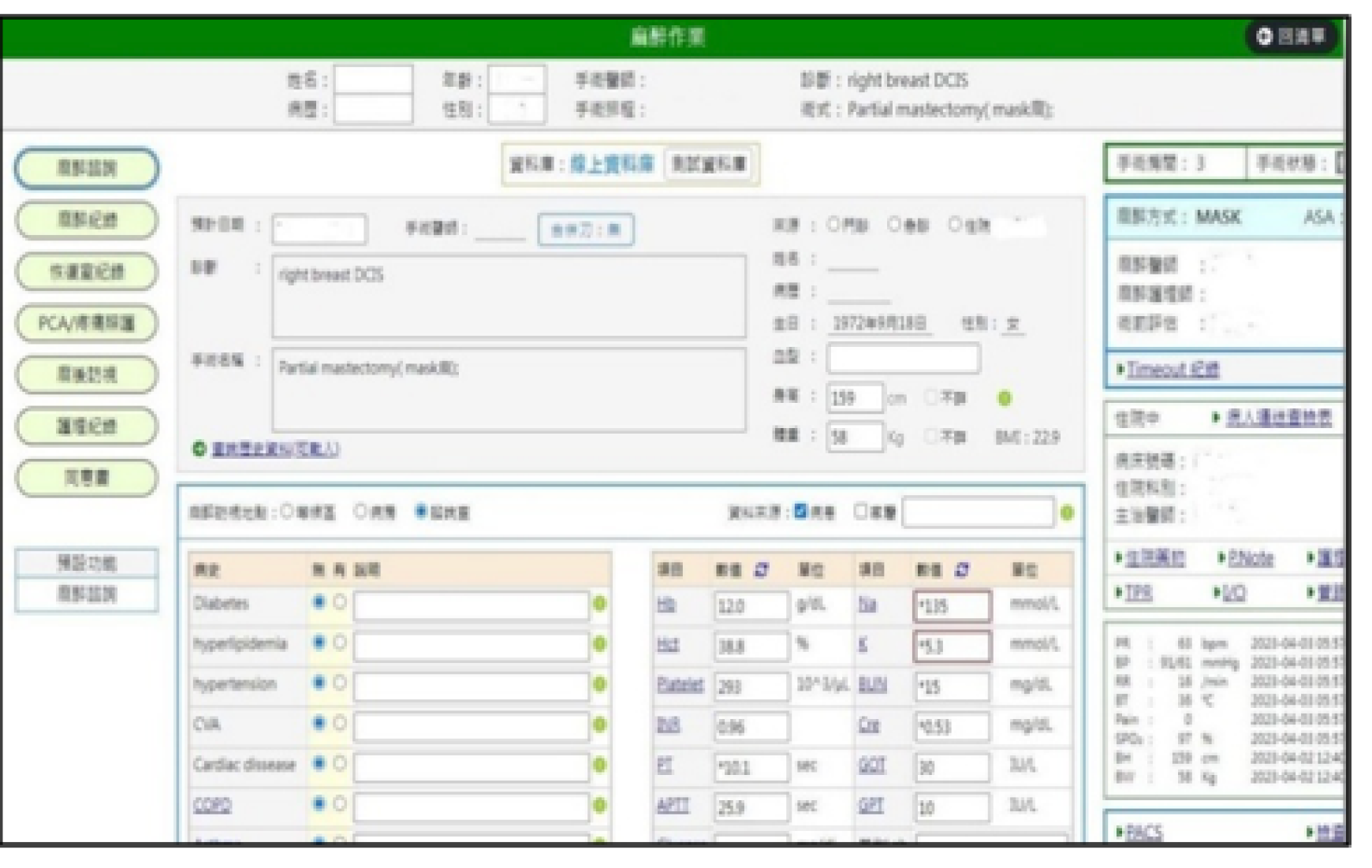 整合式圍術期醫療系統